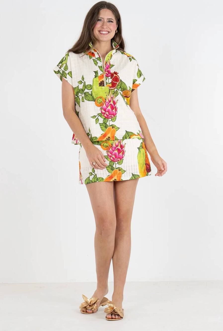 NEW EMILY MCCARTHY poppy pullover top in trellis grove